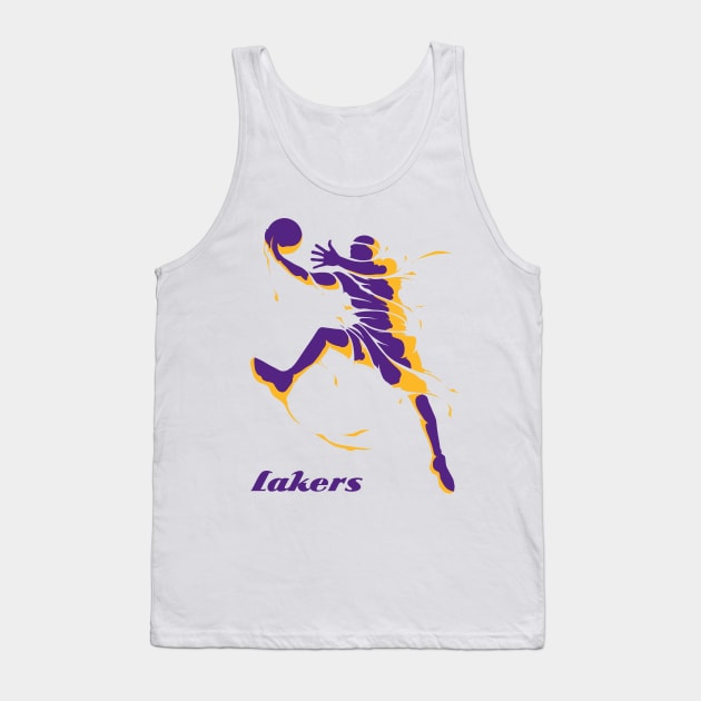 Los Angeles Lakers - NBA Tank Top by info@dopositive.co.uk